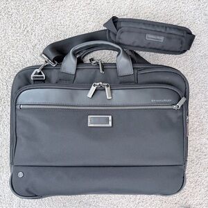 Briggs & Riley Unisex Black Briefcase Laptop Bag Like NEW